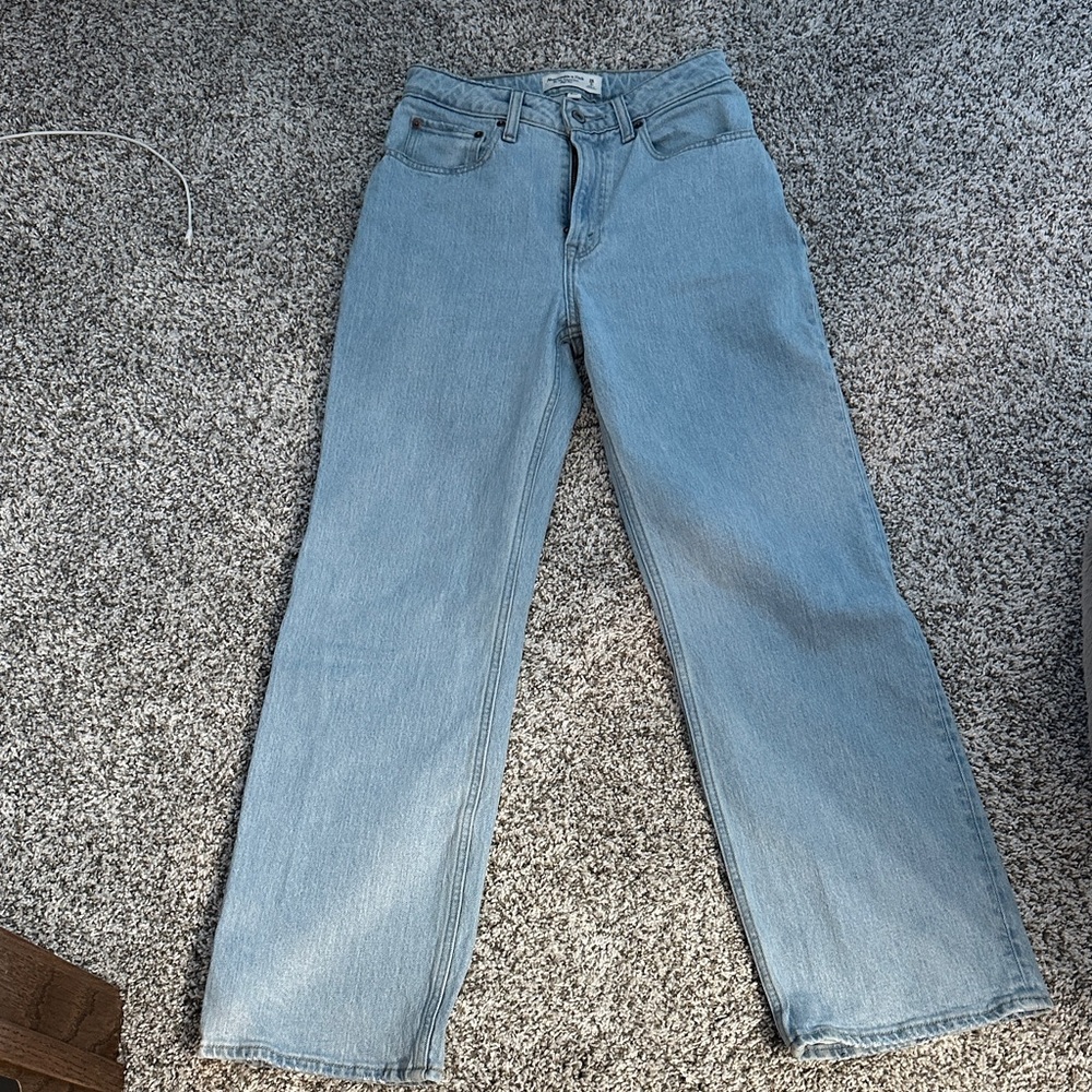 Abercrombie & Fitch Light Blue Straight Leg Jeans